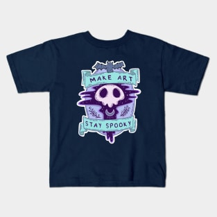 Make Art Stay Spooky Kids T-Shirt